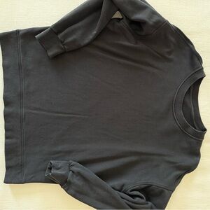 lululemon black perfectly oversized crew